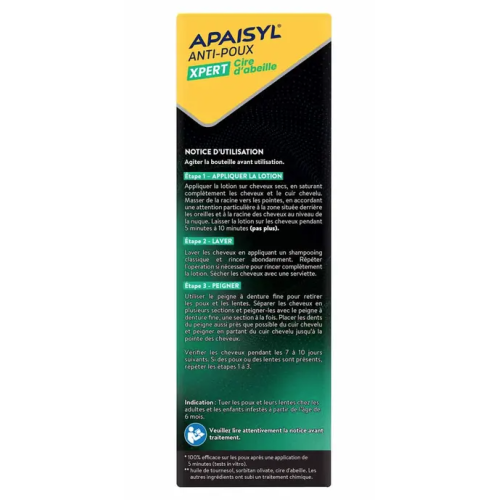 Anti-Poux & Lentes Lotion Xpert Cire d'abeille 200 ml
