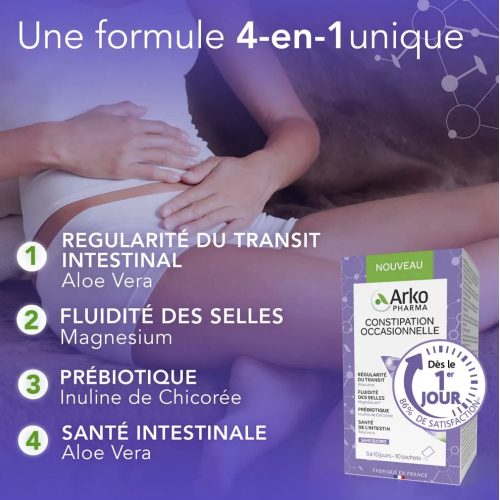 Arkogélules Constipation Occasionnelle 10 Sachets