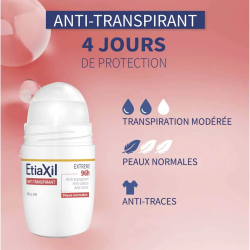 Anti transpirant Extreme 96h Roll on 2 x 50 ml