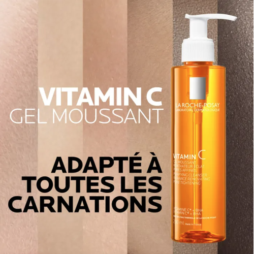 Pure Vitamin C Gel Moussant Rénovateur Eclat Pores Raffinés 200 ml