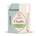 Gel Bain Douche Peaux Sensibles Amande Verte Éco-Recharge 1 L
