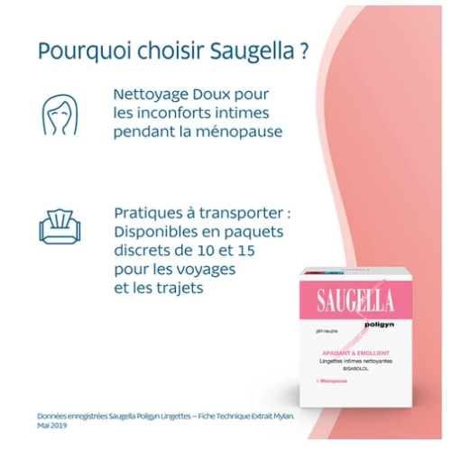 Poligyn Lingettes Hygiène Intime 15 lingettes