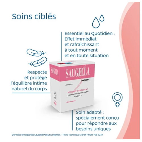Poligyn Lingettes Hygiène Intime 15 lingettes