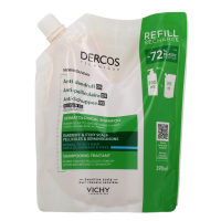 Dercos Shampooing Traitant Anti-Pelliculaire Cheveux Normaux à Gras eco recharge 390 ml