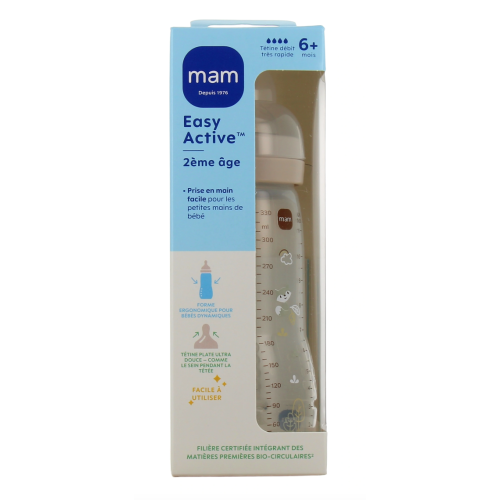 Easy Active Biberon 2ème âge 330 ml Beige Renard à l'unité Easy Active Biberon 2ème âge 330 ml Beige Renard à l'unité