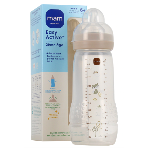 Easy Active Biberon 2ème âge 330 ml Beige Renard à l'unité