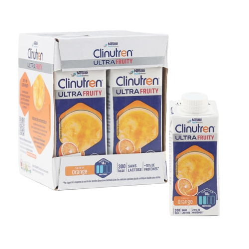 Clinutren Ultra Fruity saveur Orange 4 x 200 ml Clinutren Ultra Fruity saveur Orange 4 x 200 ml