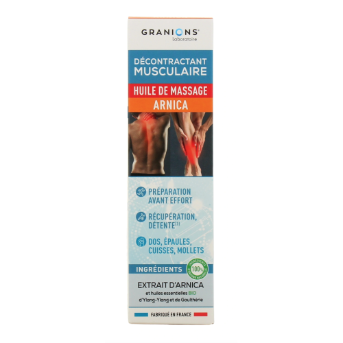Décontractant Musculaire Huile De Massage Arnica 100 ml Décontractant Musculaire Huile De Massage Arnica 100 ml