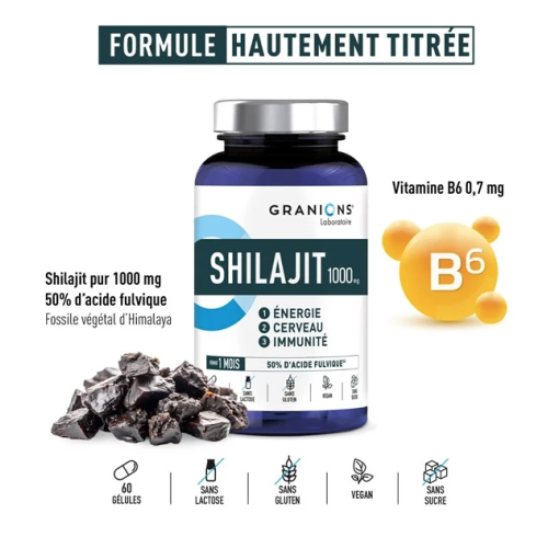 Shilajit 1000 mg 60 Gélules