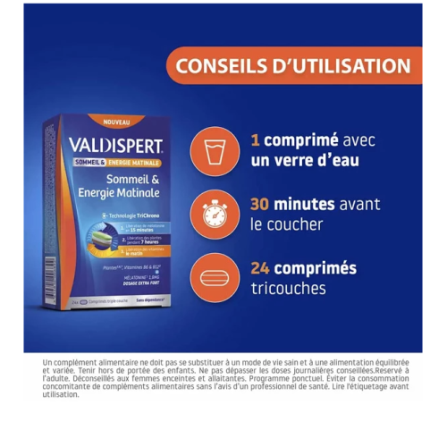 Sommeil et énergie matinale 24 comprimés