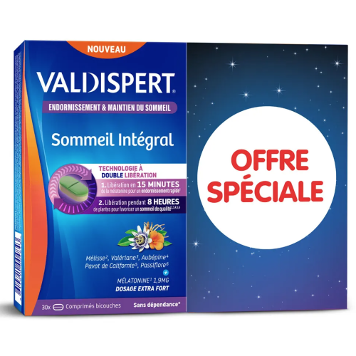 Sommeil Intégral 2 x 30 Comprimés Bicouches Offre Spéciale Sommeil Intégral 2 x 30 Comprimés Bicouches Offre Spéciale