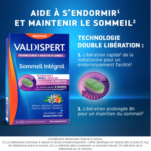 Sommeil Intégral 2 x 30 Comprimés Bicouches Offre Spéciale
