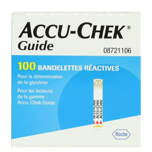 Accu-Chek Guide 100 bandelettes réactives Accu-Chek Guide 100 bandelettes réactives