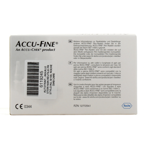 Accu-Chek Accu-Fine aiguilles stériles 0,25 mm (31G) x 5 mm