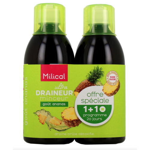 Ultra Draineur Minceur Ananas 2 x 500 ml Ultra Draineur Minceur Ananas 2 x 500 ml