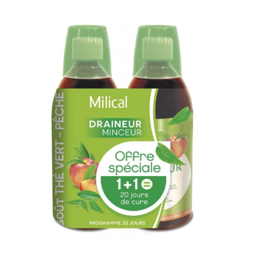 Ultra Draineur Minceur Thé Vert-Pêche 2 x 500 ml Ultra Draineur Minceur Thé Vert-Pêche 2 x 500 ml
