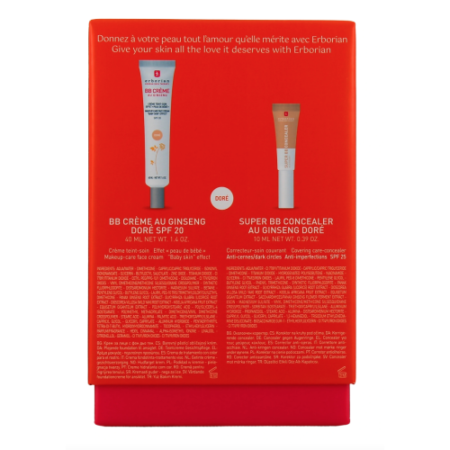 BB Crème au Ginseng 40 ml Nude + Super BB Concealer SPF25 10 ml Nude Doré