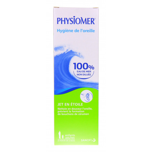 PHYSIOMER Hygiène Oreille 115mL - Nettoyage quotidien, anti-cérumen