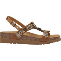 BOGOTA' SANDAL Satin + Beads + Synthetic Brown