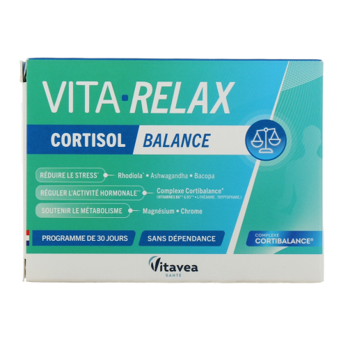 Vita Relax Cortisol Balance 30 gélules Vita Relax Cortisol Balance 30 gélules