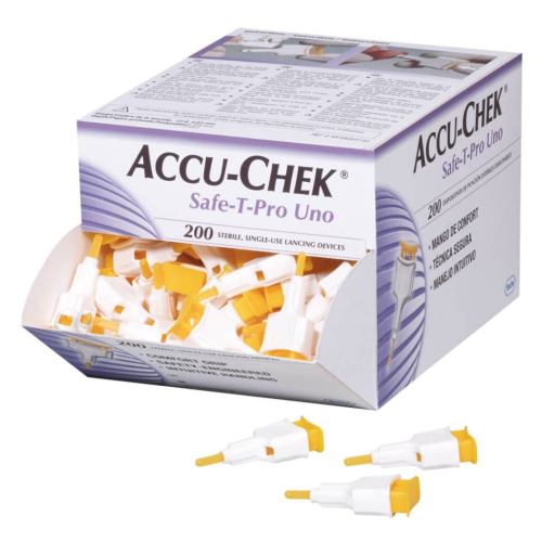 Accu-Chek Safe-T Pro autopiqueur profondeur de piqure fixe 200 pièces