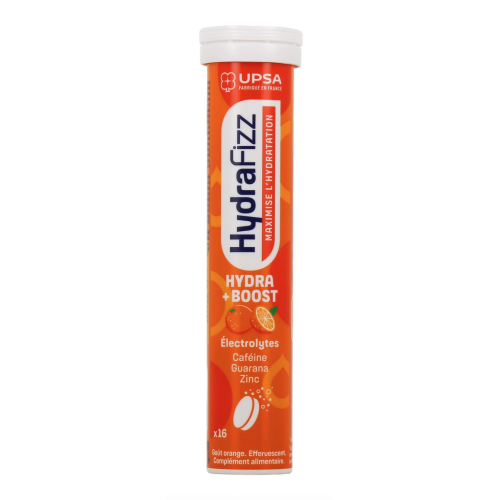 HydraFizz Hydra+Boost orange 16 comprimés effervescents HydraFizz Hydra+Boost orange 16 comprimés effervescents