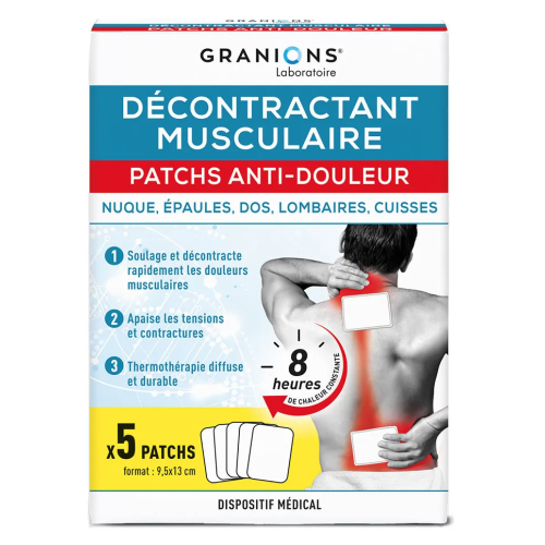 Décontractant Musculaire Patchs Anti-Douleur 5 Patchs
