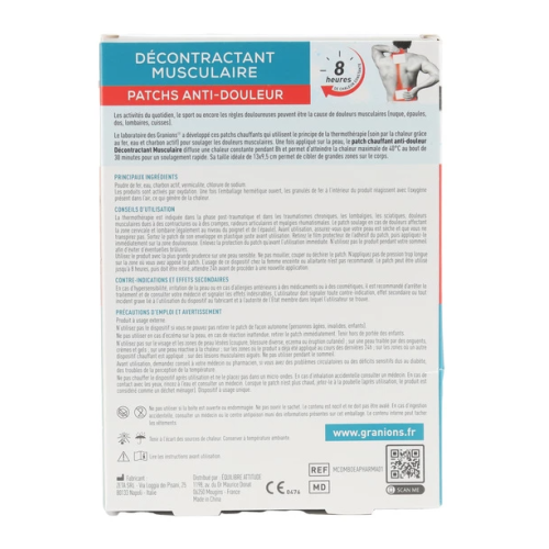 Décontractant Musculaire Patchs Anti-Douleur 5 Patchs