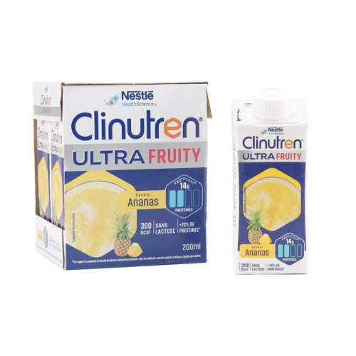 Clinutren Ultra fruity saveur Ananas 4 x 200 ml