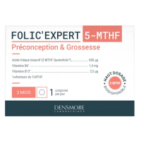 Folic'Expert 5-MTHF Préconception & Grossesse 90 Comprimés