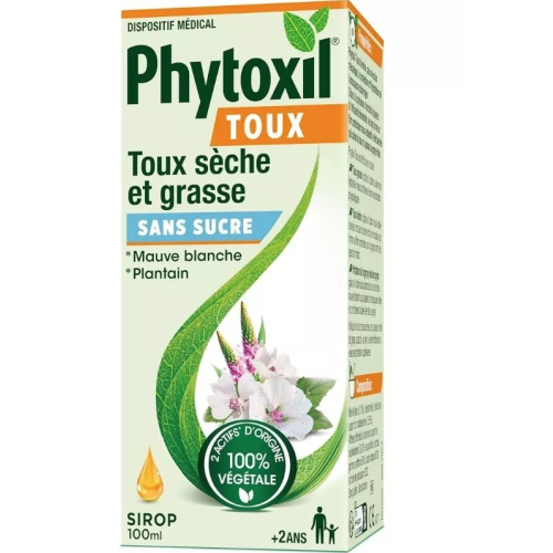 PHYTOXIL TOUX SANS SUCRE sirop adulte enfant +2ans 100 ml PHYTOXIL TOUX SANS SUCRE sirop adulte enfant +2ans 100 ml