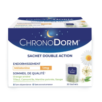 ChronoDorm Mélatonine 1 mg 20 Sachets