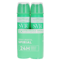 Spirial Spray Végétal Déodorant Anti-Humidité 48h 2 x 75 ml