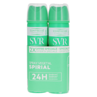 Spirial Spray Végétal Déodorant Anti-Humidité 48h 2 x 75 ml
