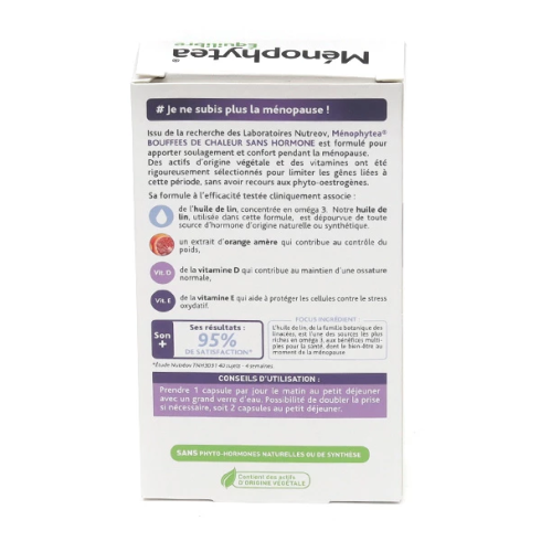 Ménophytea Bouffées de Chaleur Sans Hormone 28 Capsules