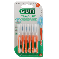 Trav-ler Brossettes interdentaires 0.9 mm Orange 6 Brossettes