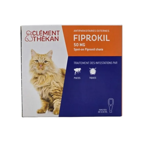 Fiprokil Chat Spot-On Antiparasitaires 2 pipettes