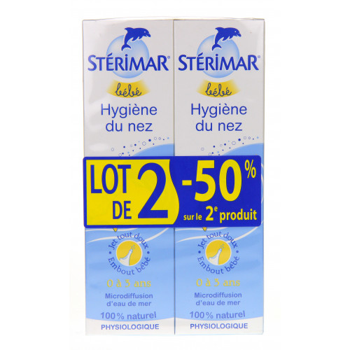 STERIMAR Bébé Solution Nasale - Lot de 2 - 50 % sur le 2e Produit-3634 STERIMAR Bébé Solution Nasale - Lot de 2 - 50 % sur le 2e Produit-3634