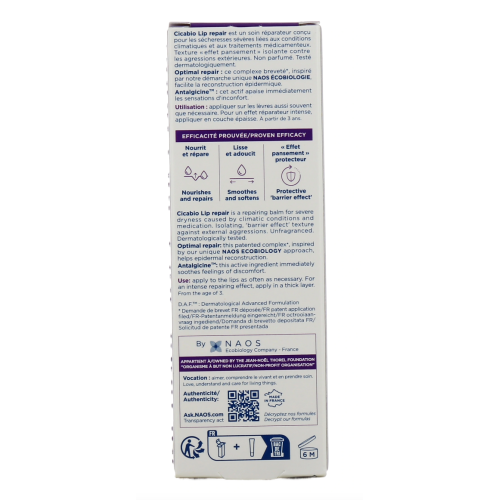 Cicabio Lip Repair Baume lèvres réparateur 10 ml