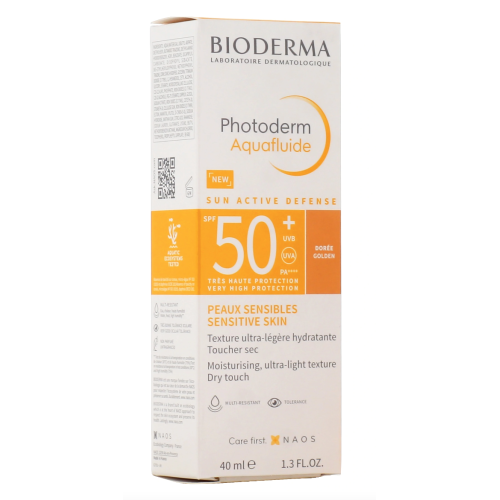 Photoderm Aquafluide Sun Active Defense SPF50+ Dorée 40 ml