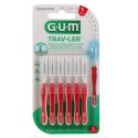 GUM TRAV-LER - 4 BROSSETTES INTERDENTAIRES 1314 0,8MM