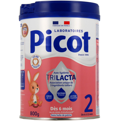 PICOT Lait Poudre 2 pour Bébé 6 mois 800g Parapharmacie en ligne