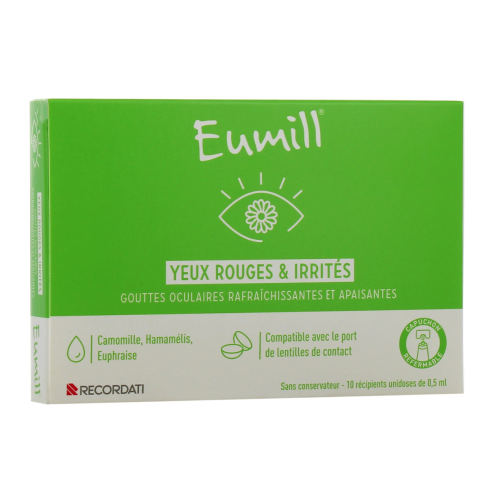 Eumill Yeux Rouges & Irrités Unidoses 10 x 0,5 ml