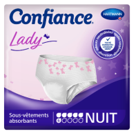 Lady Sous-Vêtements Absorbants 6 Gouttes - 7 Protections Nuit - L