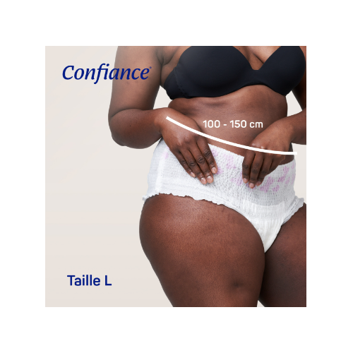 Lady Sous-Vêtements Absorbants 6 Gouttes - 7 Protections Nuit - L