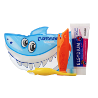 Protection Caries Kids Grenadine 50 ml + brosse à dents Requin + Trousse requin
