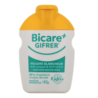 Bicare Gifrer Plus Poudre Blancheur 60 g Menthe verte