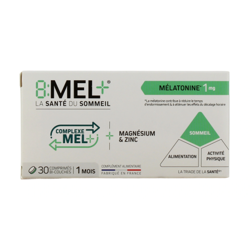 8Mel+ Mélatonine 1 mg 30 comprimés