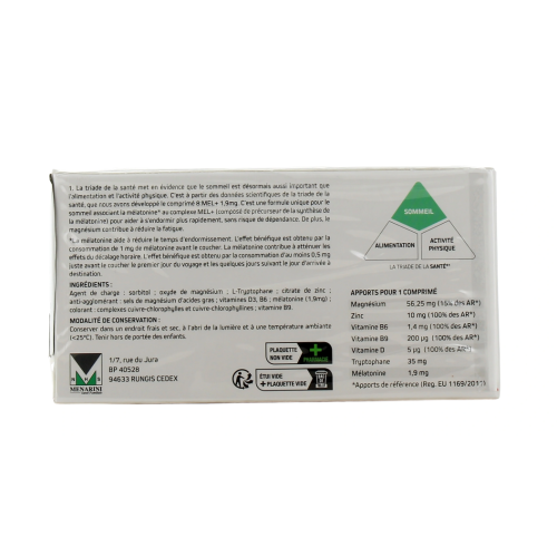 8Mel+ Mélatonine 1,9 mg 90 Comprimés
