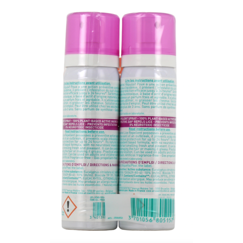 Répulsif Poux 2 x 75 ml